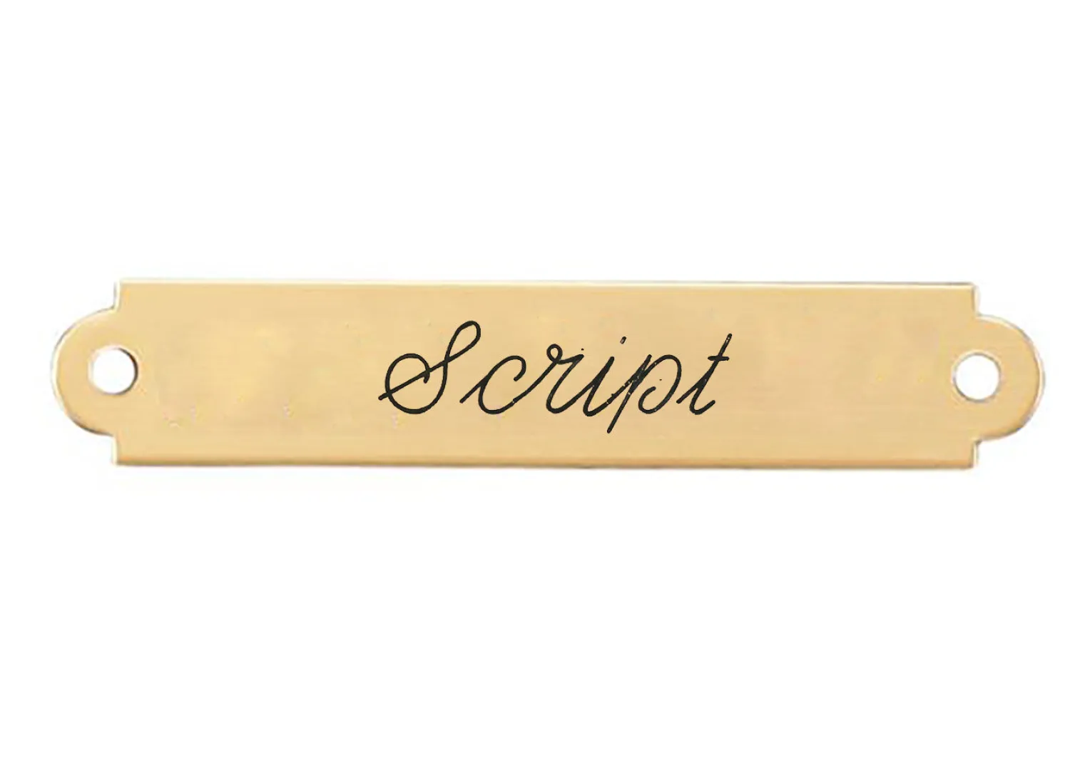 Sale DOVER DROPSHIP 2" Fancy Saddle Nameplate