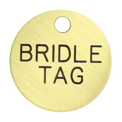 Hot DOVER DROPSHIP 1'' Round Bridle & Accessory Tag