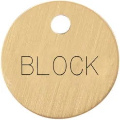 Best DOVER DROPSHIP 1'' Round Halter Tag