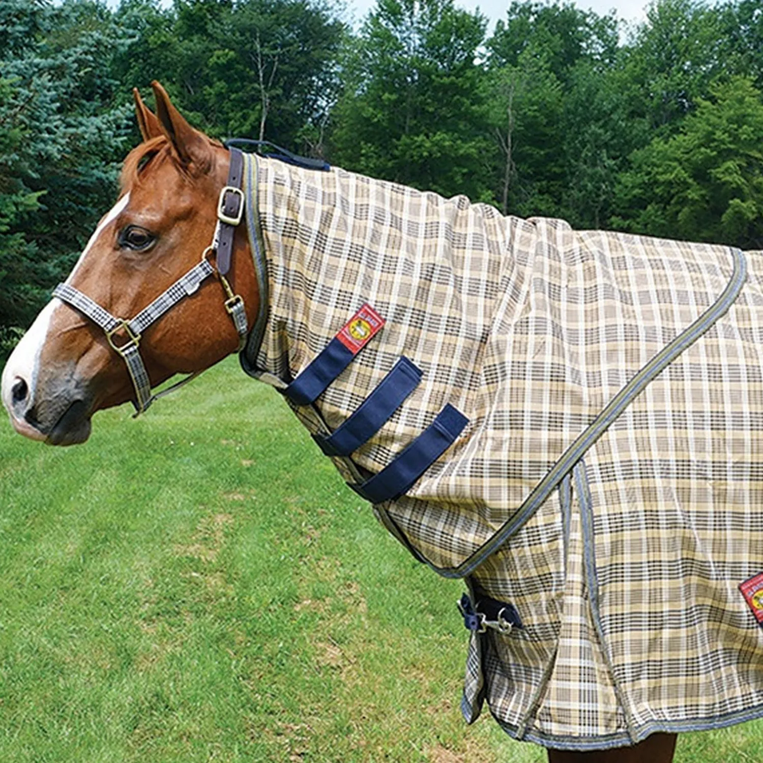 Discount JACKS MFG 5/A Baker® Neck Cover for Turnout Sheet Baker Plaid