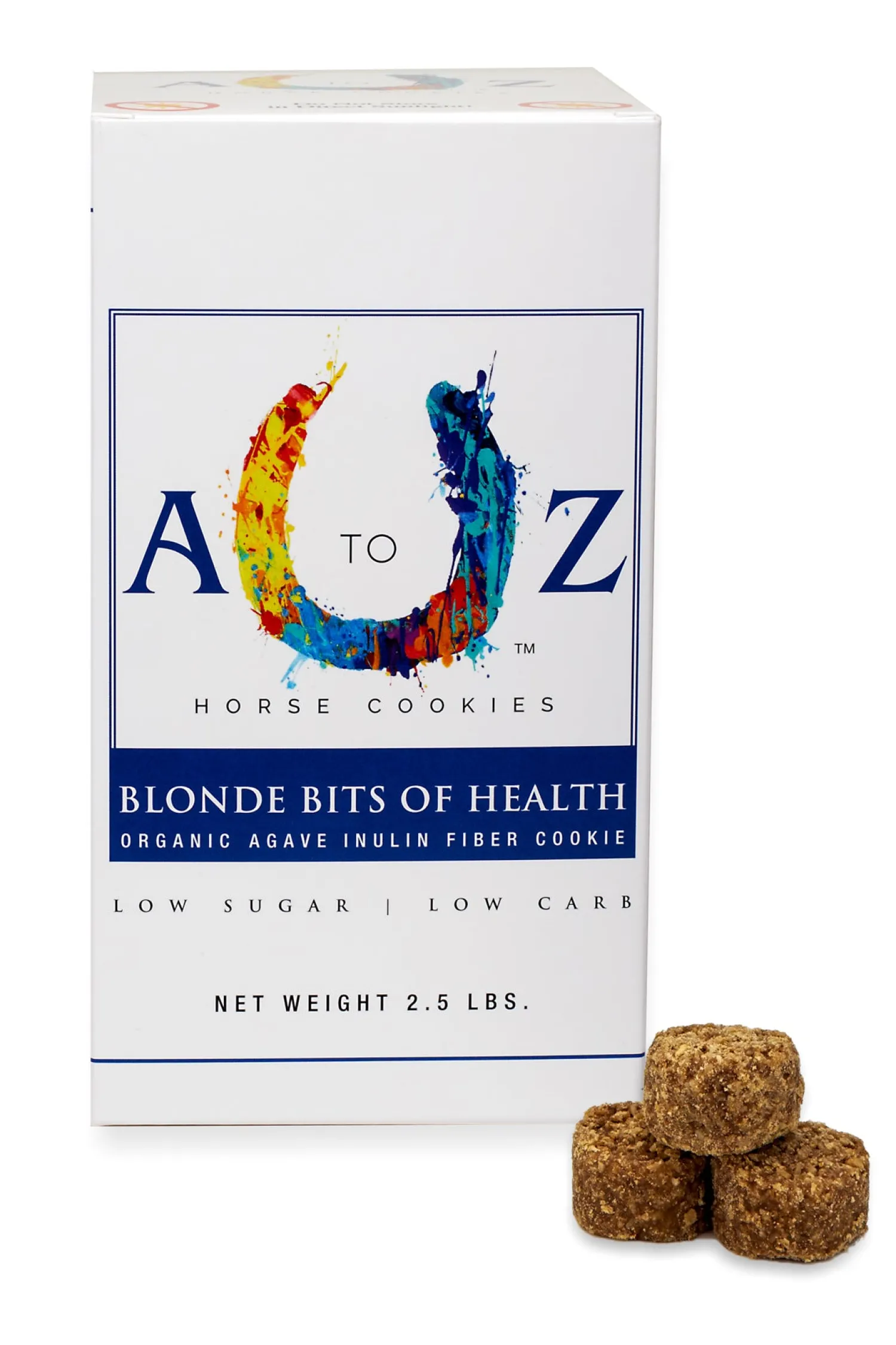 New A TO Z HORSE COOKIES Blonde Bits of Health - 2.5 lb
