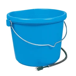 ANIMAL HEALTH INT API® 20-Quart Heated Flatback Bucket Blue