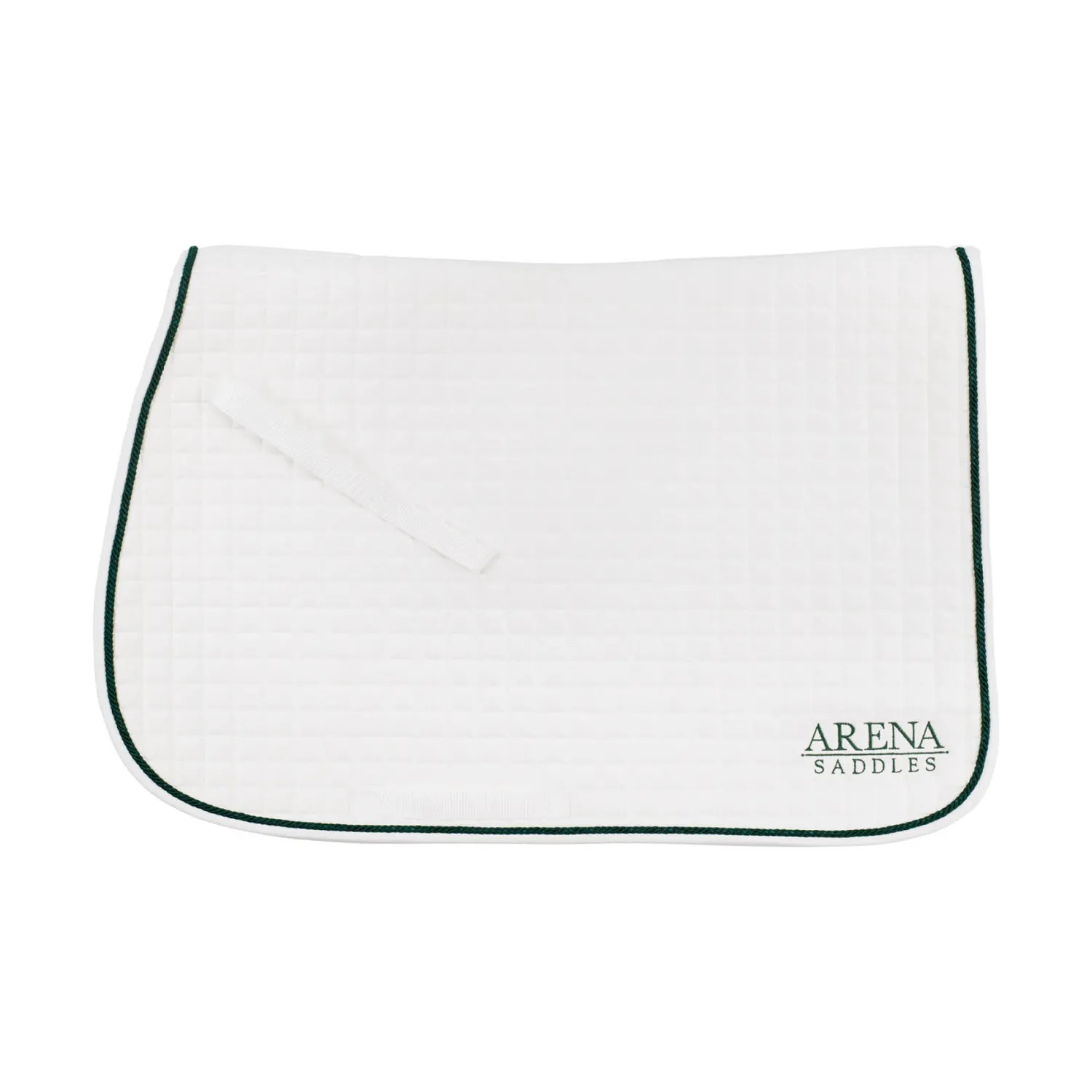 Sale SADDLERY BRANDS INTL Arena All-Purpose Saddle Pad White/Green