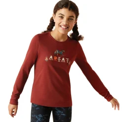 Online ARIAT-APPAREL Ariat® Kids’ Blossom Pony Tee Fired Brick