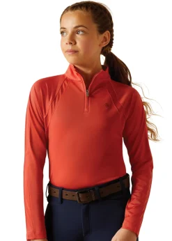 Outlet ARIAT-APPAREL Ariat® Kids’ Solid Sunstopper Shirt 3.0 Baked Apple
