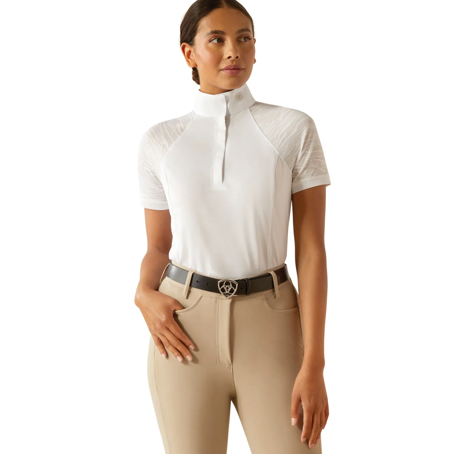 Outlet ARIAT-APPAREL Ariat® Ladies’ Aptos Vent Show Shirt 2.0 White