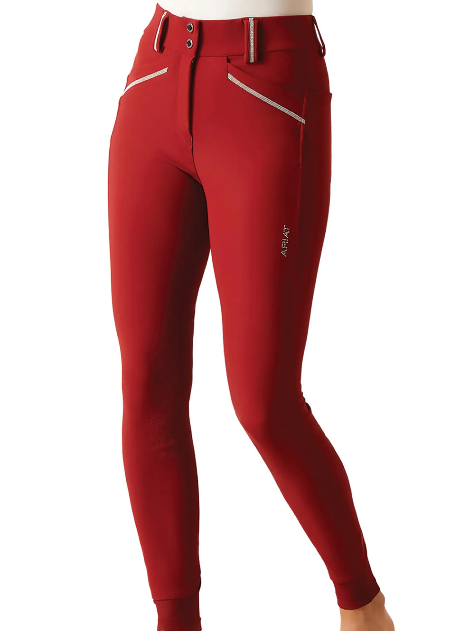 Hot ARIAT-APPAREL Ariat® Ladies’ Tri Factor Grace Knee-Patch Breech Sun Dried Tomato