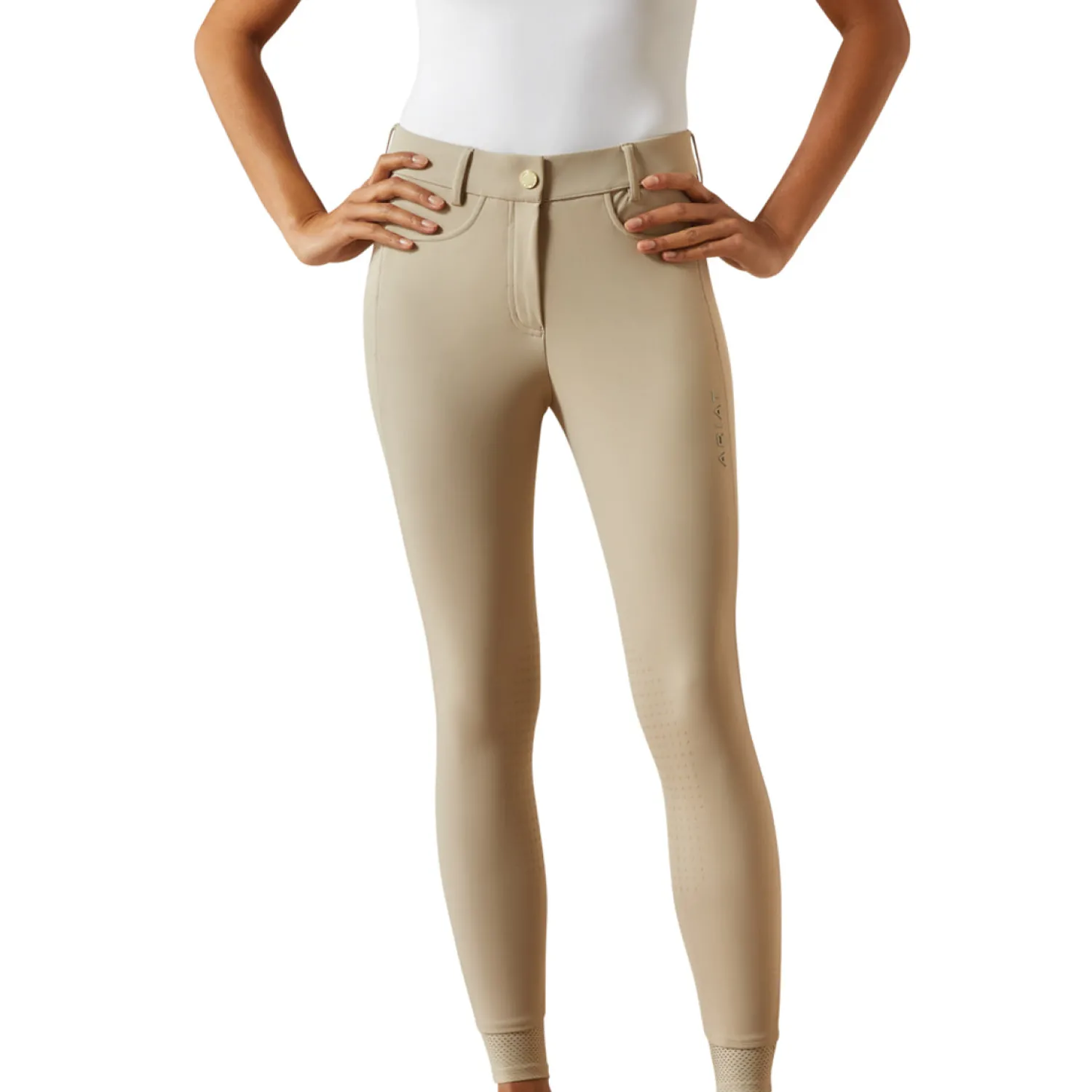 ARIAT-APPAREL Ariat® Ladies’ Tri Factor NT Knee-Patch Breech