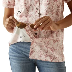 Discount ARIAT-APPAREL Ariat® Ladies’ VenTEK™ Stretch Short Sleeve Shirt Brush Stroke Print