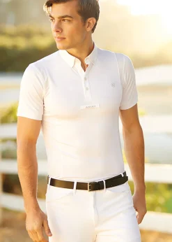 Clearance ARIAT-APPAREL Ariat® Men’s Tek Short Sleeve Show Shirt White