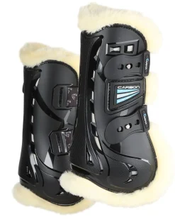 Clearance SHIRES EQUESTRIAN ARMA Carbon SupaFleece Tendon Boots Black