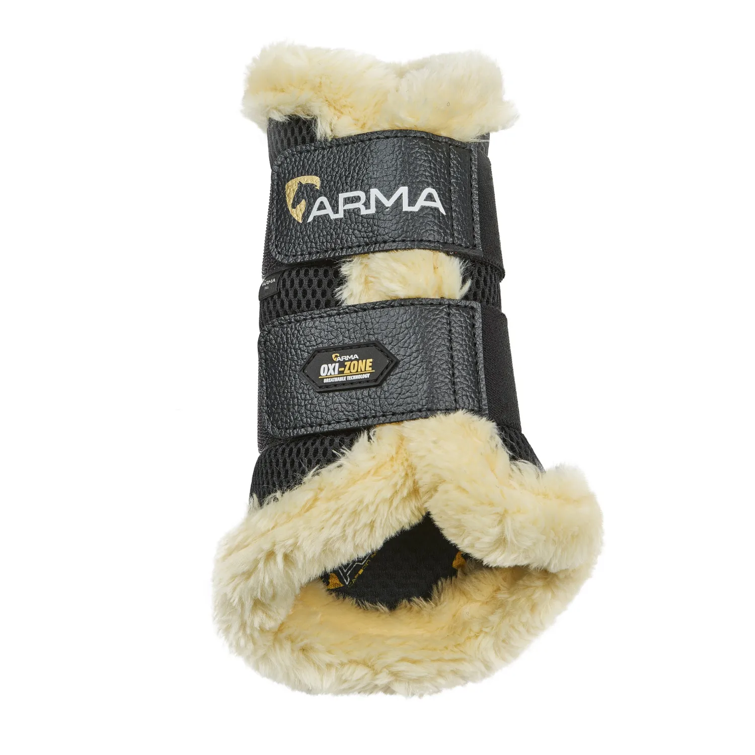Sale SHIRES EQUESTRIAN ARMA Oxi-Zone SupaFleece Brushing Boots Black