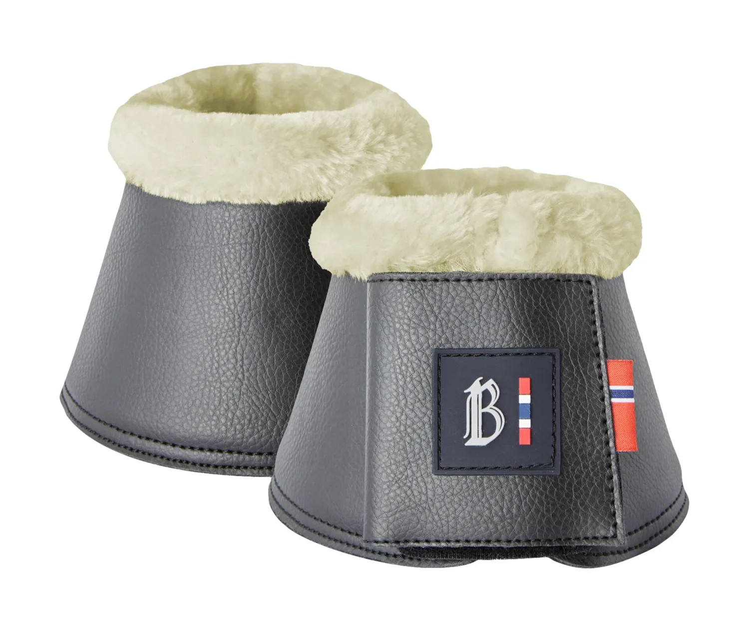 New EQUINAVIA B Vertigo Wellington Fleece-Top Bell Boots Black