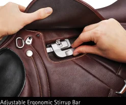 SADDLERY BRANDS INTL Bates Advanta Monoflap Eventing Saddle
