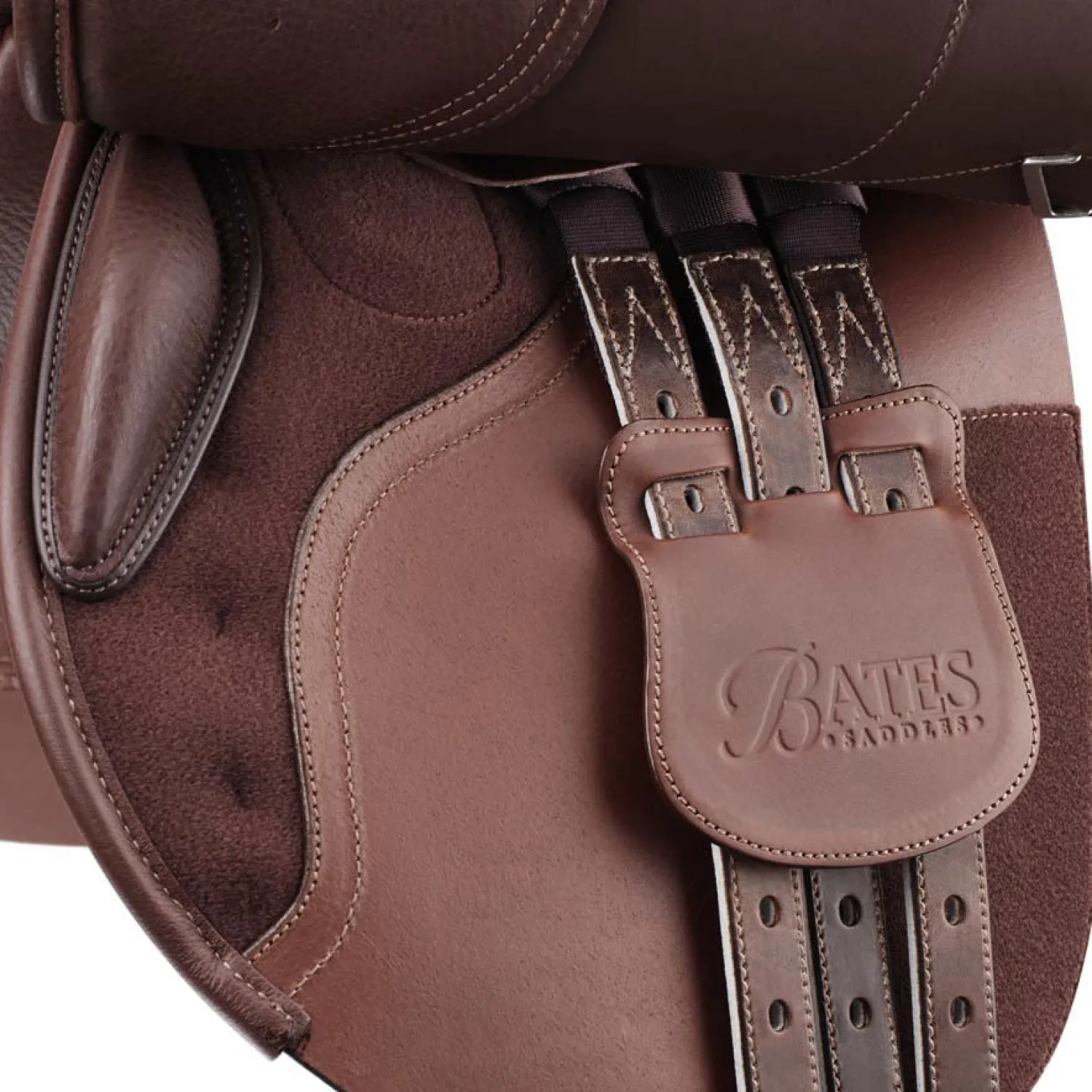 Best SADDLERY BRANDS INTL Bates Caprilli Close Contact+ Forward Flap with Luxe Leather Saddle Brown