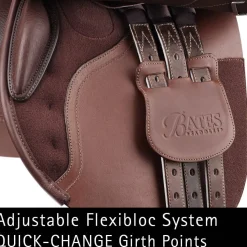 New SADDLERY BRANDS INTL Bates Caprilli Close Contact+ Saddle in Luxe Leather with CAIR® Classic Brown