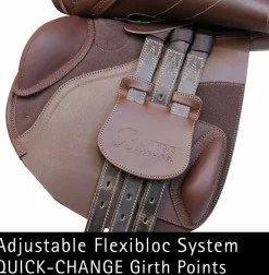 New SADDLERY BRANDS INTL Bates Elevation®+ Luxe Leather Saddle Brown