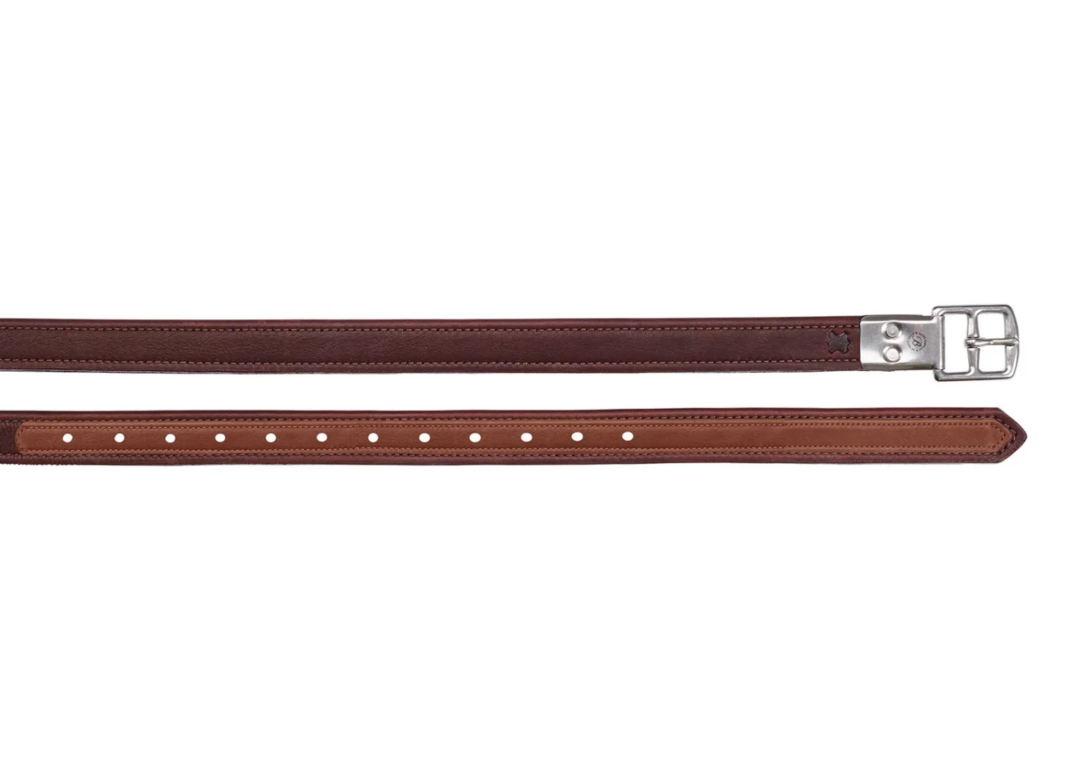 Best SADDLERY BRANDS INTL Bates Two-Tone Luxe Stirrup Leathers
