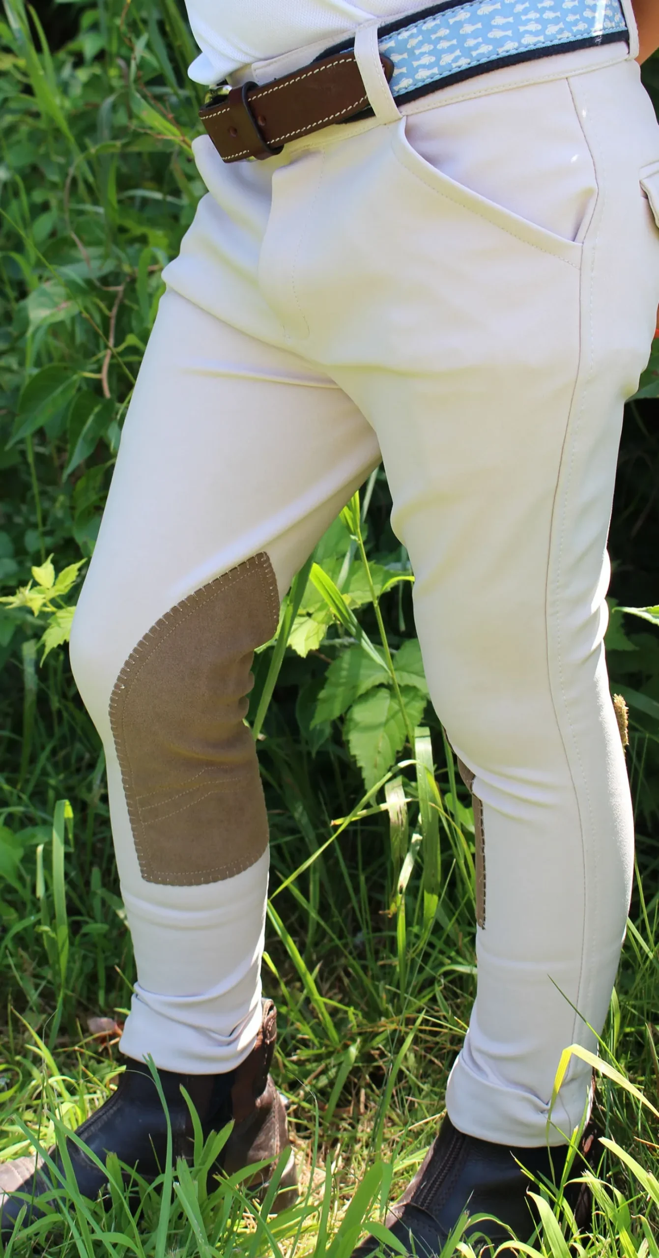 Clearance BELLE AND BOW EQSTRN Belle & Bow Equestrian Boys’ Show Jodhpur Tan
