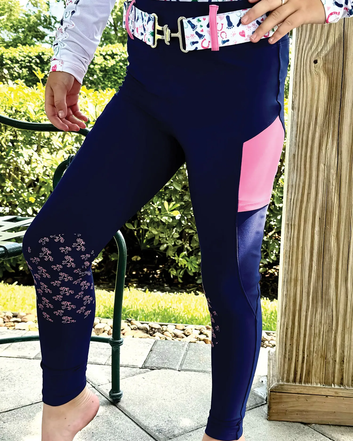 New BELLE AND BOW EQSTRN Belle & Bow Equestrian Children’s Riding Tight