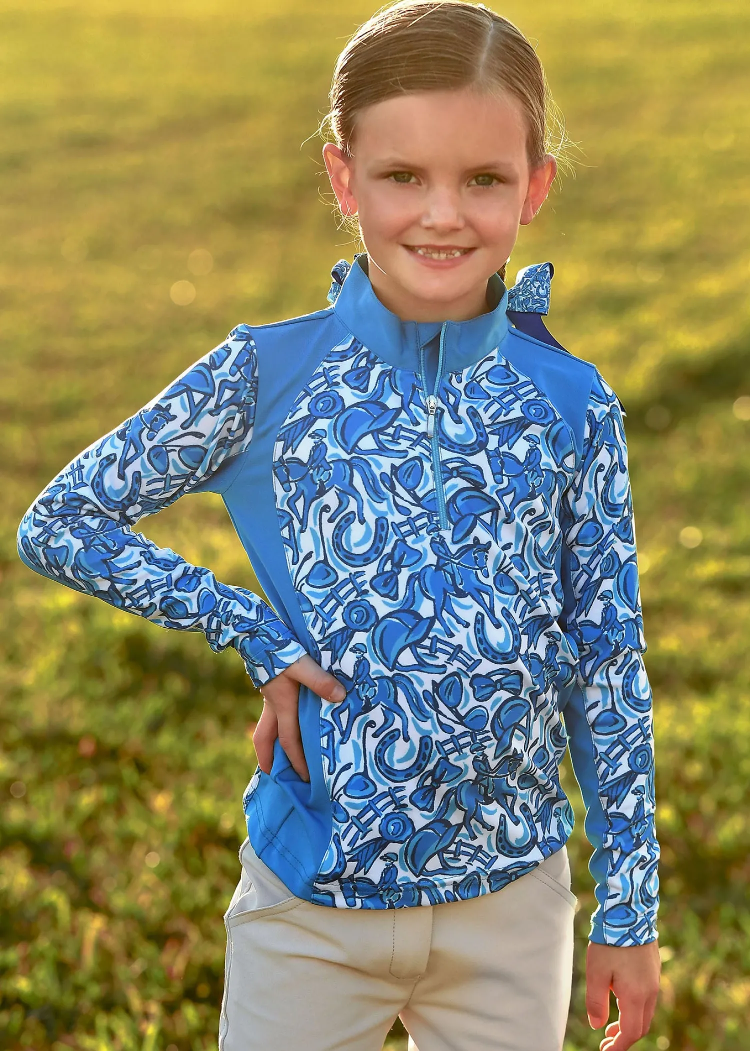 Sale BELLE AND BOW EQSTRN Belle & Bow Equestrian Girls’ Pullover Long-Sleeve Shirt