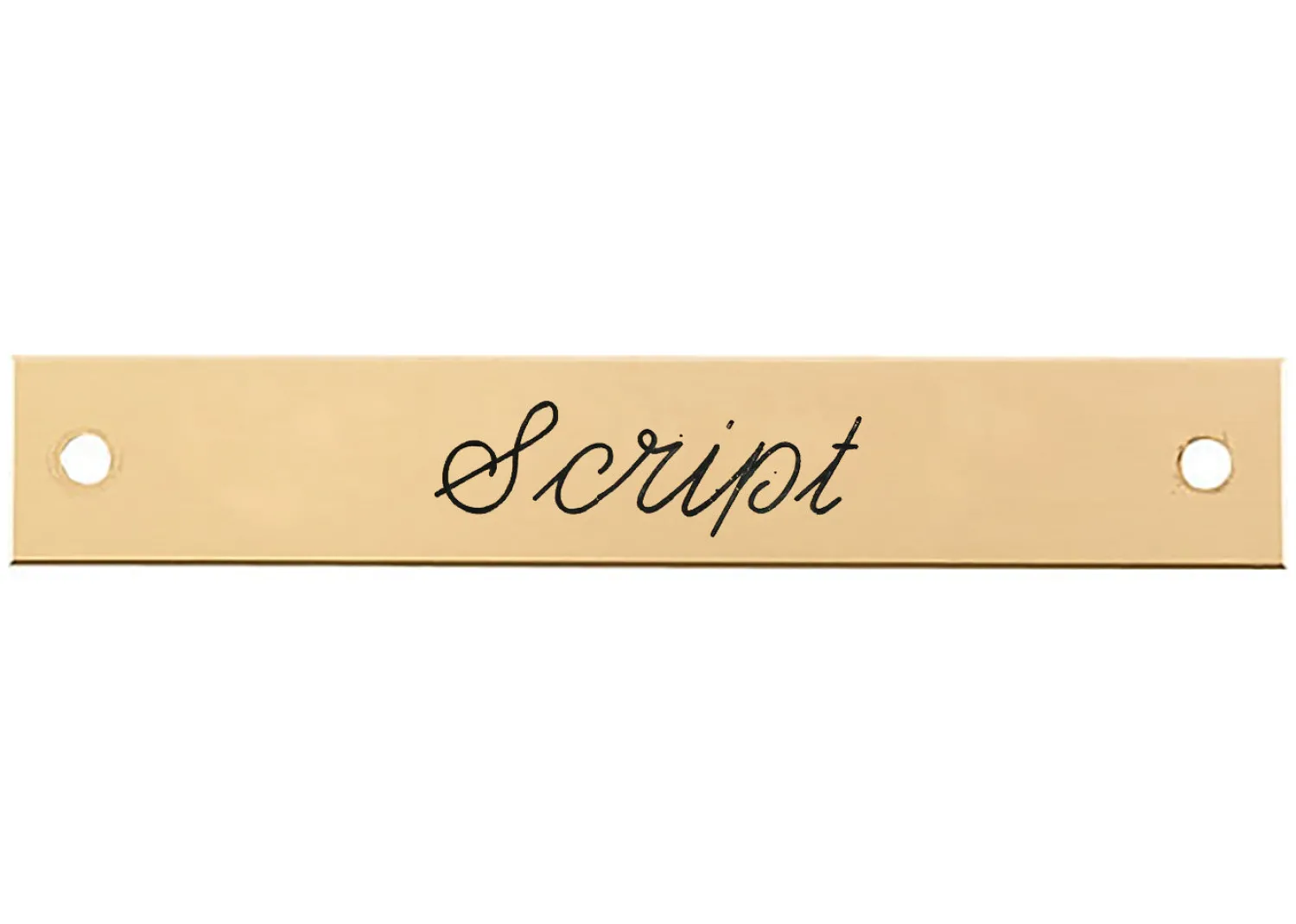 DOVER DROPSHIP Beveled Edge Halter Nameplate - 1 or 2 lines