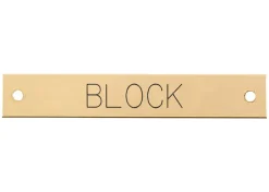 New DOVER DROPSHIP Beveled Edge Halter Nameplate - 3 lines
