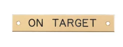 New DOVER DROPSHIP Beveled Edge Halter Nameplate - 3 lines