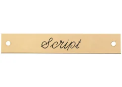 New DOVER DROPSHIP Beveled Edge Halter Nameplate - 3 lines