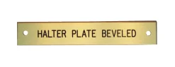 New DOVER DROPSHIP Beveled Edge Halter Nameplate - 3 lines