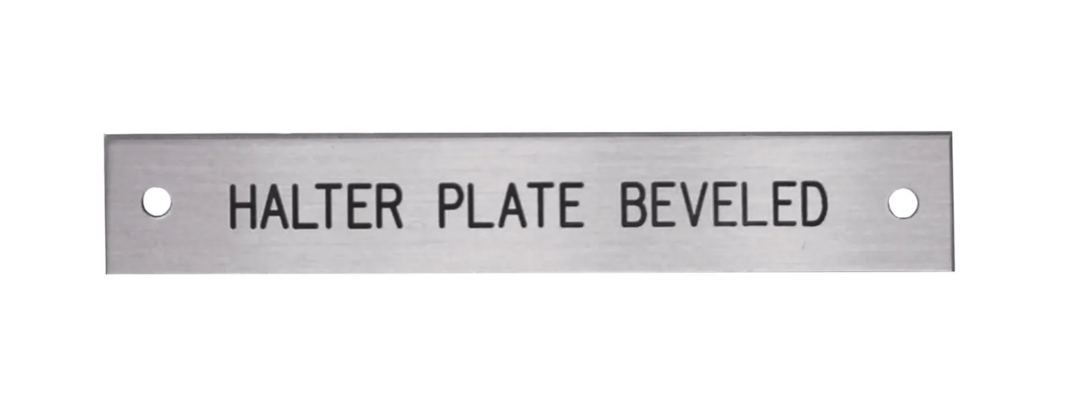 New DOVER DROPSHIP Beveled Edge Halter Nameplate - 3 lines