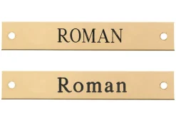 New DOVER DROPSHIP Beveled Edge Halter Nameplate - 3 lines