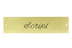 Sale DOVER DROPSHIP Brass Halter Nameplate - 3 lines