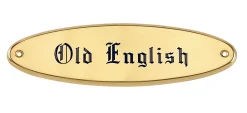 Discount CRW Brass Raised Oval Nameplate