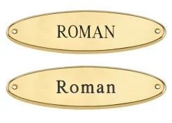 Discount CRW Brass Raised Oval Nameplate