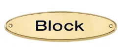 Discount CRW Brass Raised Oval Nameplate