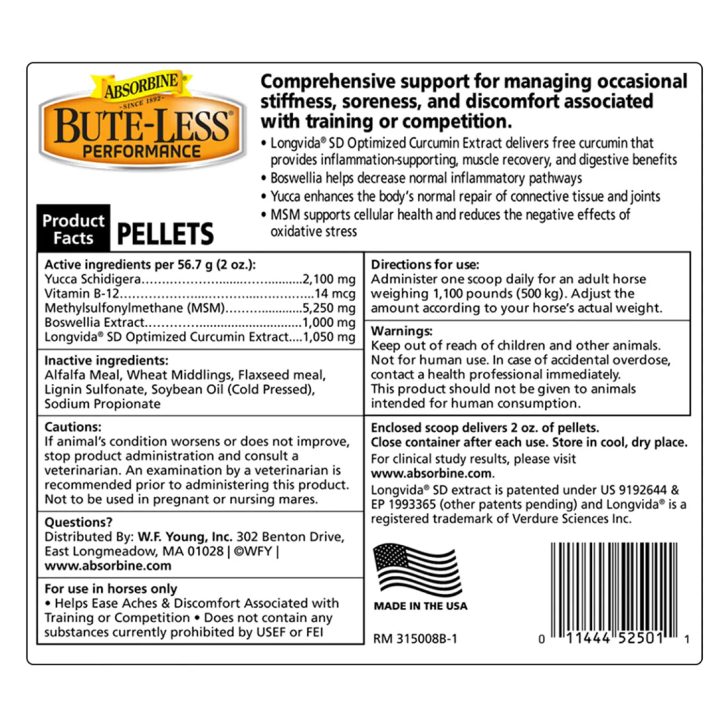 Discount ANIMAL HEALTH INT Bute-Less® Performance Comfort & Recovery Pellets