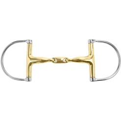 Sale INT RIDING HELMET Curved Mouth Hunter D-Ring Bit with Lozenge German Silver