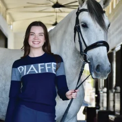 Discount DANCING EQUESTRIAN Ladies’ "Piaffe" Sweater Navy