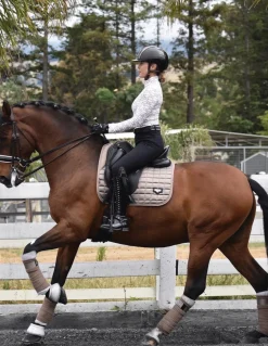 Sale DANCING EQUESTRIAN Signature Long Sleeve Shirt Gold