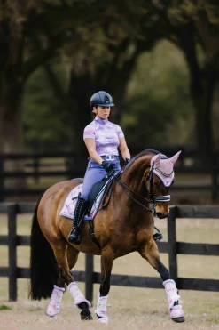 Online JPC EQUESTRIAN Dapplebay  Haze Short-Sleeve Sun Shirt Lavender