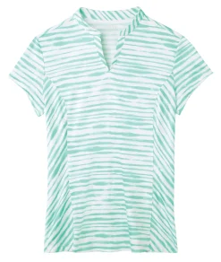 Best KIRSCH Dover Saddlery® Ladies’ Notch-V Stripe Short Sleeve Shirt