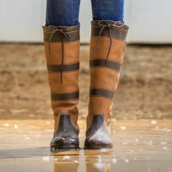 Clearance GLOBAL EXPORTS DS Chevron H2O Boots Brown