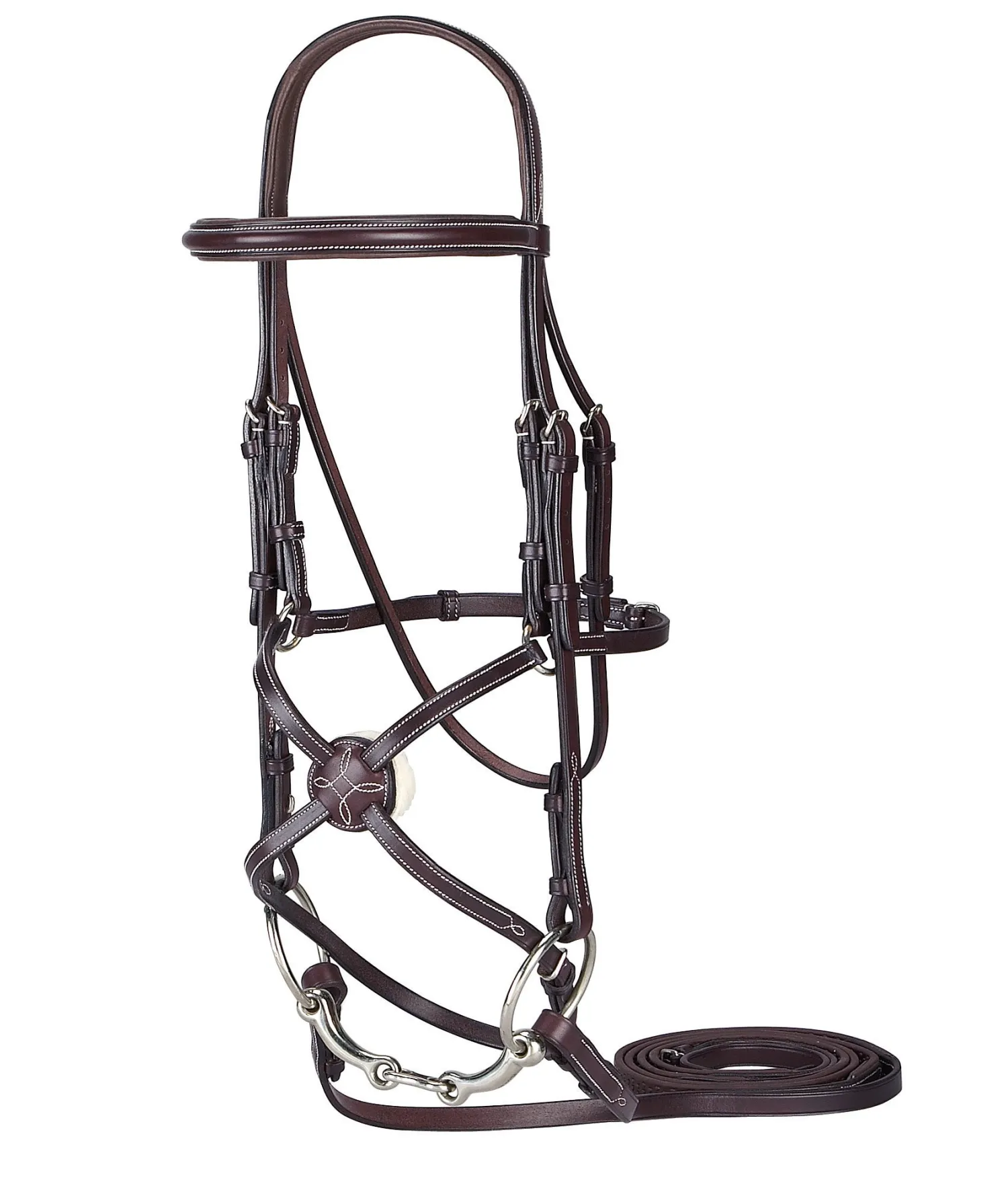Clearance HARMOHN KRAFT DS Premier Figure-8 Bridle Chocolate