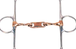 Discount INTREPID INTL DS Twisted Copper Dr. Bristol Full Cheek Snaffle Bit