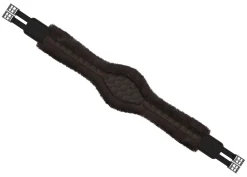Best WORLD EQUSTRN BRNDS E.A. Mattes Contoured Long Girth with Detachable Cover Brown