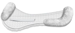 Outlet WORLD EQUSTRN BRNDS E.A. Mattes Platinum EWWA Sheepskin All-Purpose Half Pad with Rear Trim