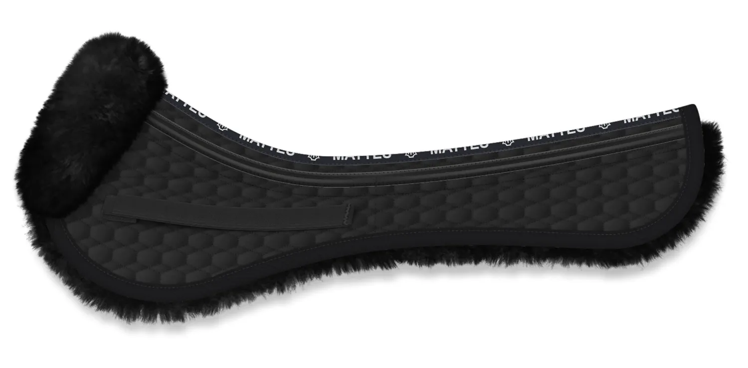 Outlet WORLD EQUSTRN BRNDS E.A. Mattes Platinum EWWA Sheepskin All-Purpose Correction Half Pad