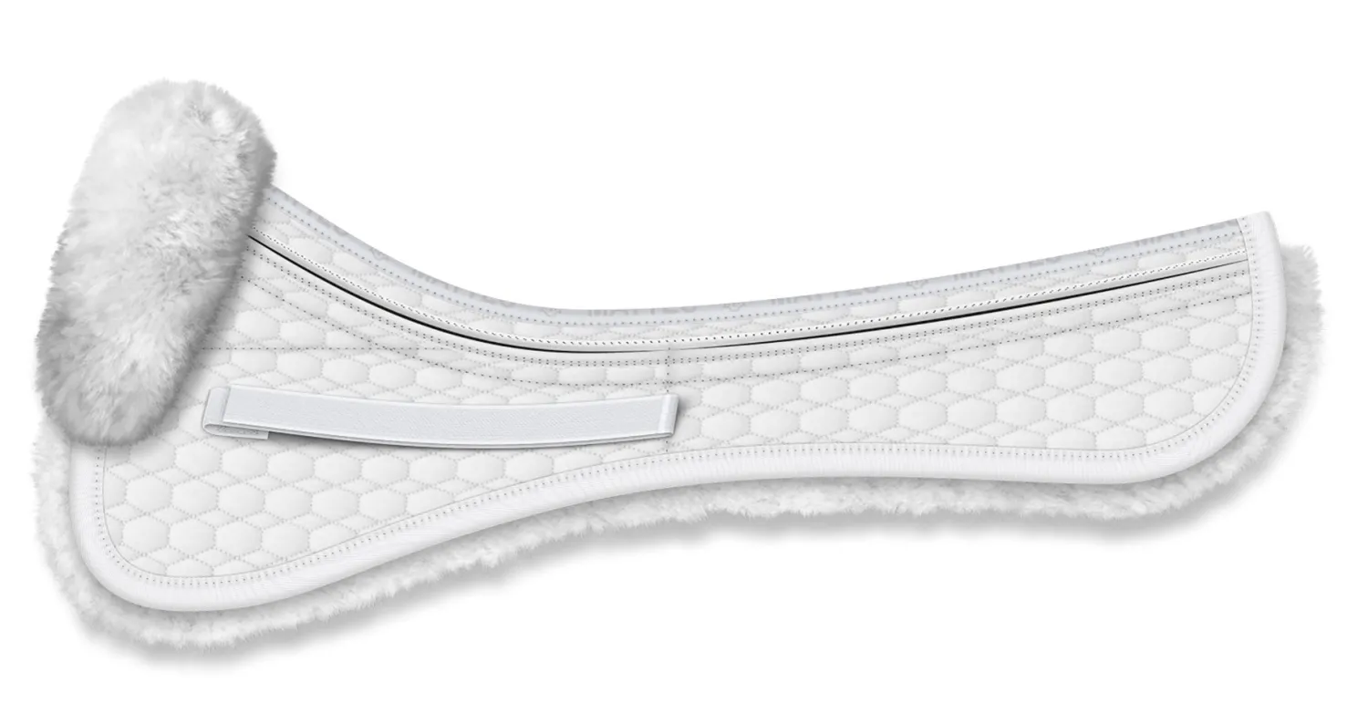 Online WORLD EQUSTRN BRNDS E.A. Mattes Platinum EWWA Sheepskin Dressage Correction Half Pad