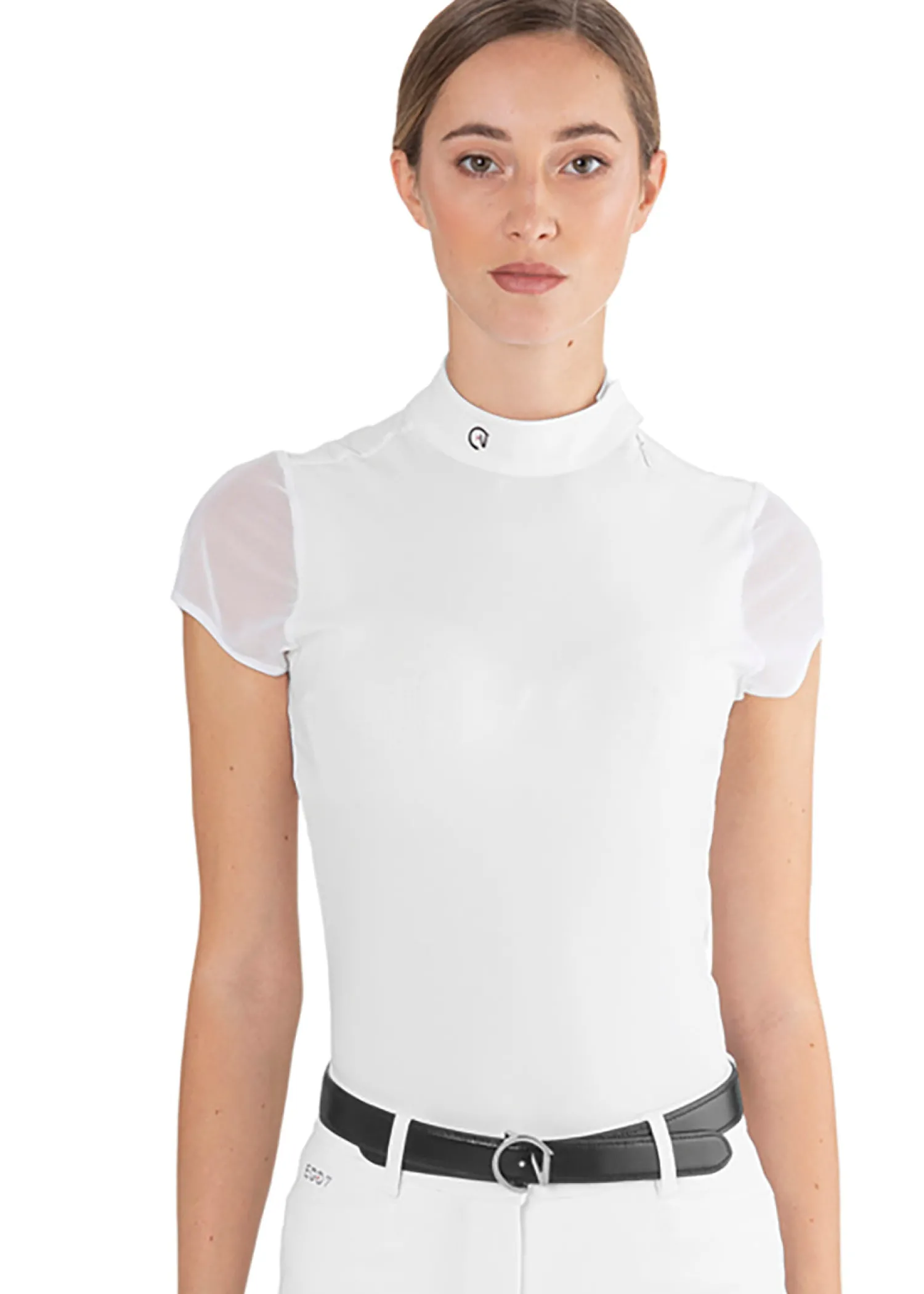 FRANCO TUCCI SRL EGO7 Ladies’ Rita Short Sleeve Show Shirt White